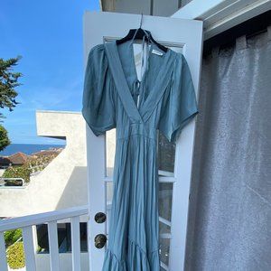 Sea Foam Green Boho Dress (size 2-4)